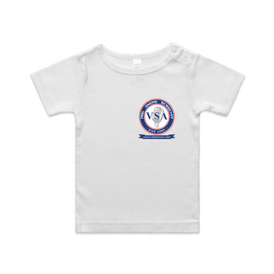 Classic Vox Singing Academy logo on front Baby T-shirt. Thumbnail